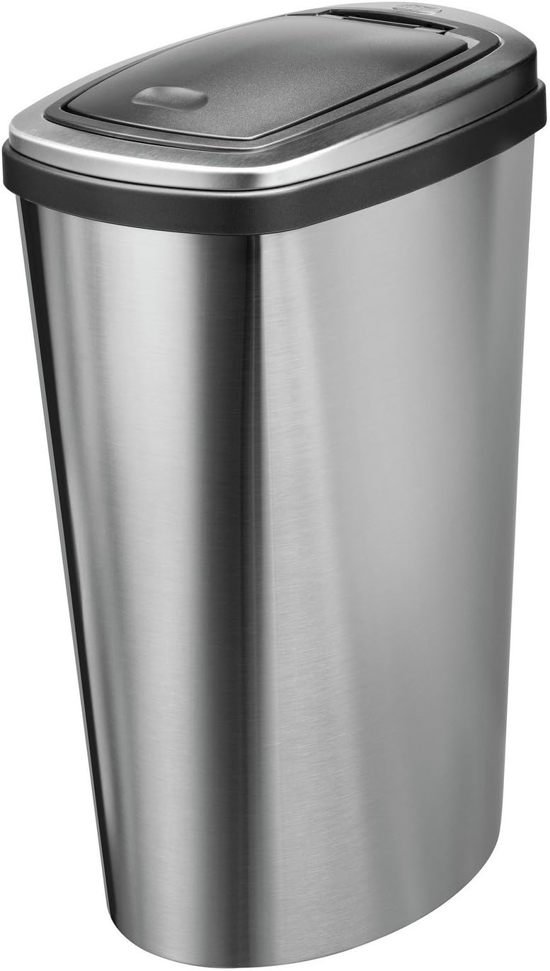 Press Top Bin with Inner Liner 40 Litre Stainless Steel Amazon.es Oficina y papelería