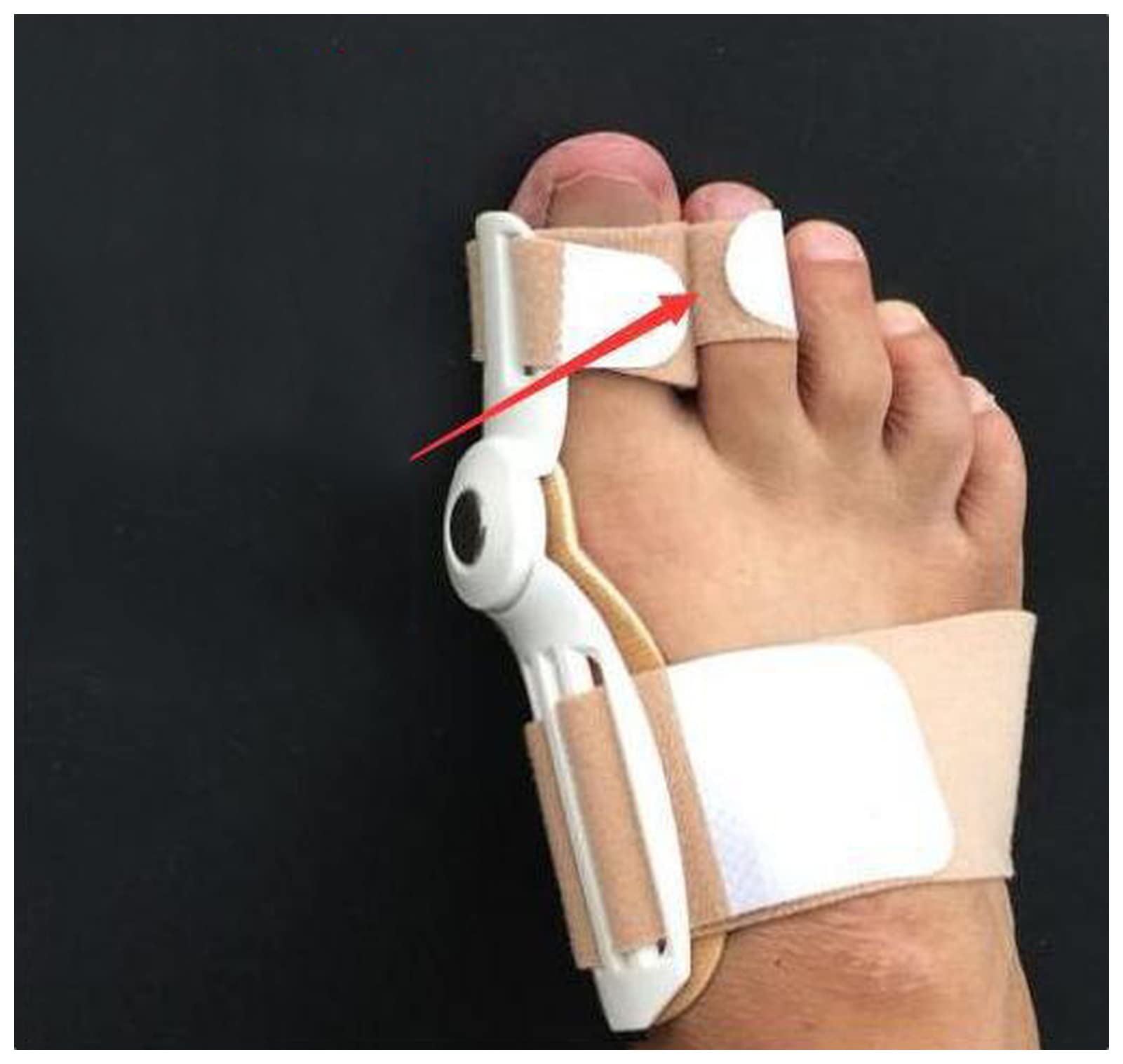 Férula de enderezadora de hallux valgus con balancín de pie ajustable para pedicura