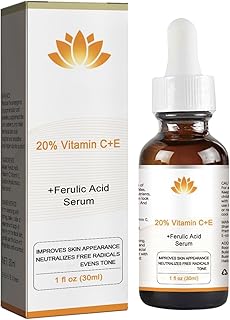 Vitamin C E Ferulic Acid Serum, Vitamin C Face Serum with Hyaluronic Acid, Anti Aging Face Care for Women and Men
