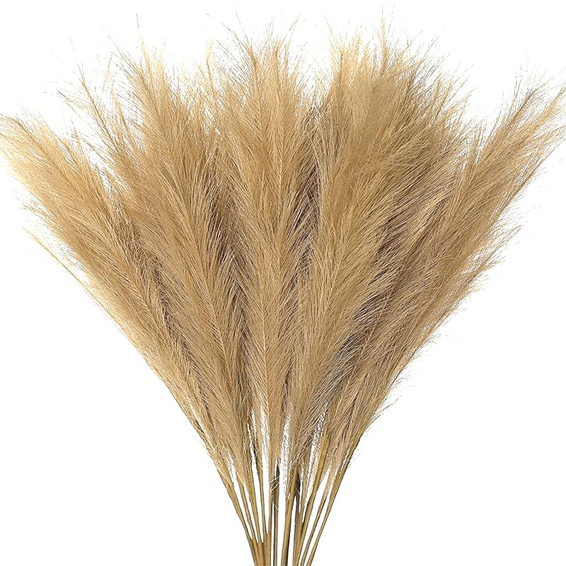 Pampas Grass grande 5/10pcs flores artificiales para decoración miniatura 1
