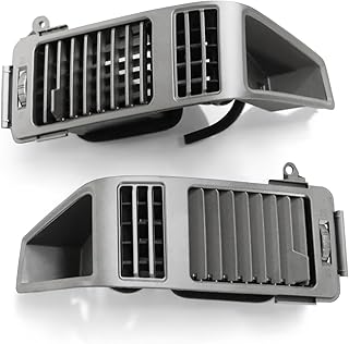Dashboard A/C Vent Panel Grille Compatible with Titan Armada 2004-2006 68420-7S000 68421-7S000 A/C Dash Vent Cover Trim Gray A Pair