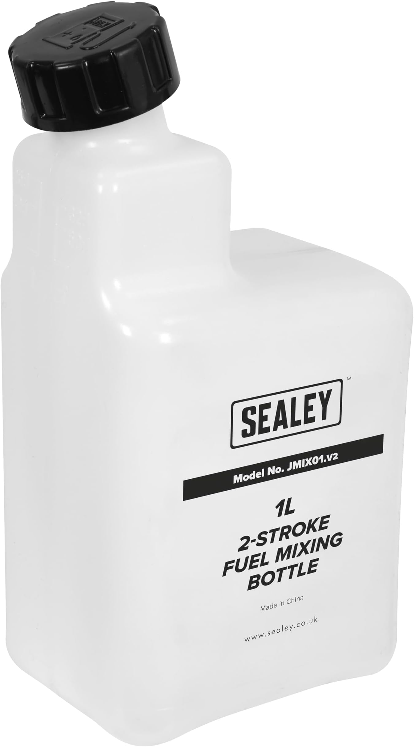 Sealey JMIX01 2 Stroke Petrol/Fuel Mixing Bottle, 1L , White