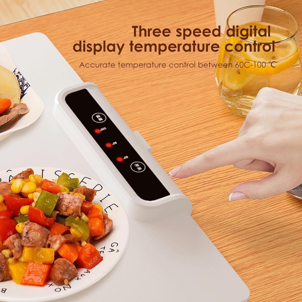 Amazon.co.jp : 1個 卓上保温プレート 保温器 折り畳み 食卓保温