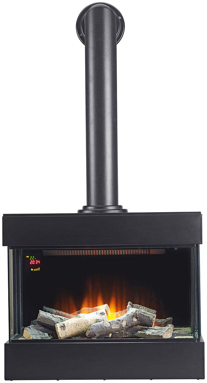 Carlo Milano Nostalgie-Elektro-Wandkamin "Tanami" mit 3D-Flammeneffekt, 2.000 Watt, 60 cm