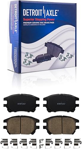 Miniatura 357 de Detroit Axle - Pastillas de Freno Delantero para Ford Fusion Lincoln MKZ Zephyr Mercury Milan Mazda 6, Pastillas de Freno Cerámica Reemplazo