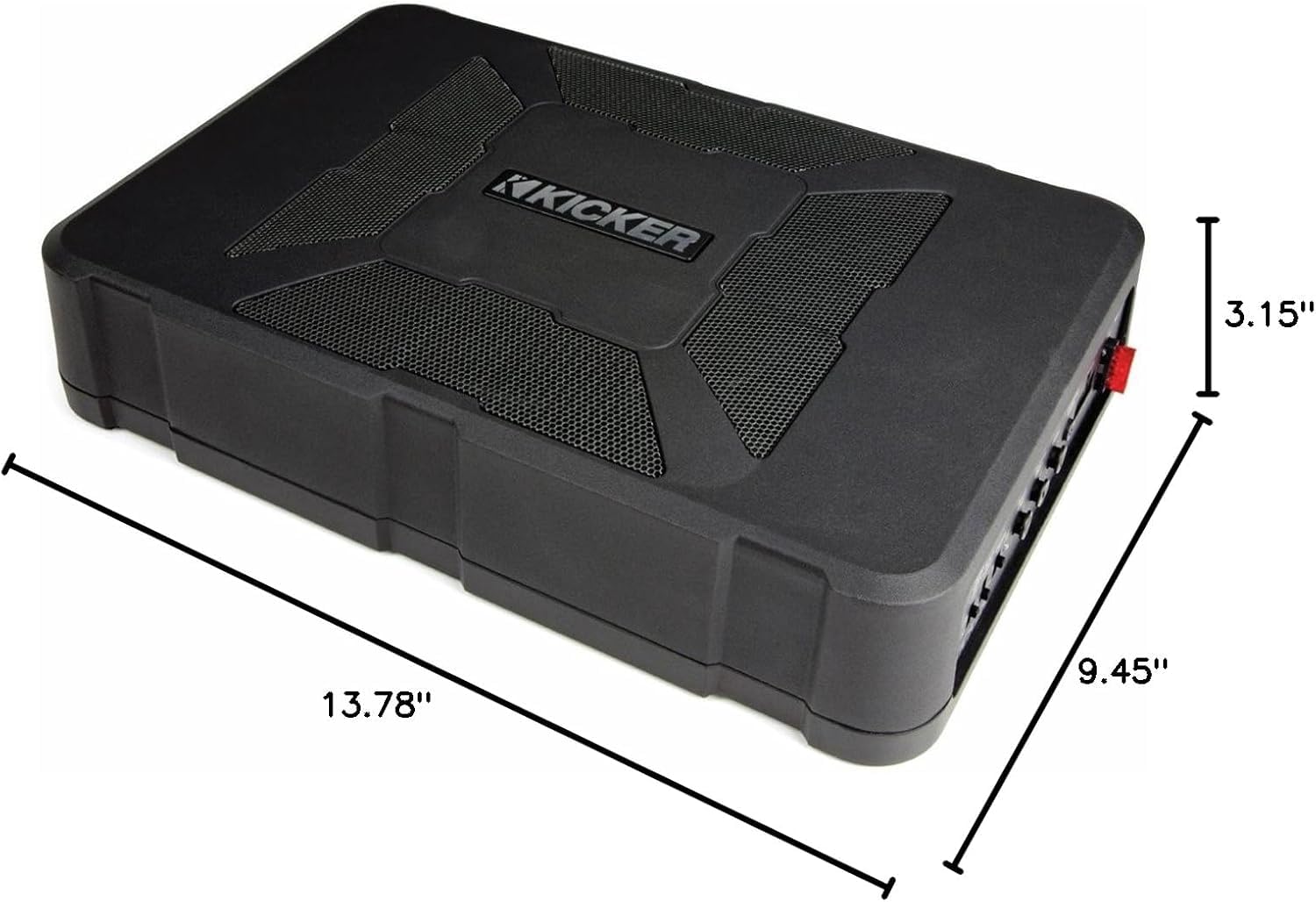 Amazon.com: Kicker 11HS8 Hideaway Compact 8in Powered HS8 Sub Box