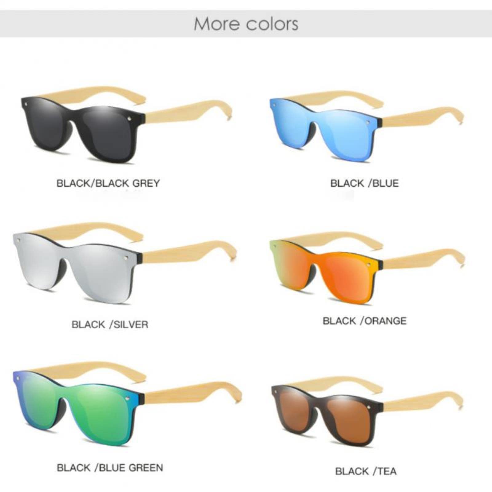 ADITAM Fashion Anti UV Unisex UV 400 Occhiali da Sole con Lenti polarizzate quadrate per Uomo Donna Double The Comfort