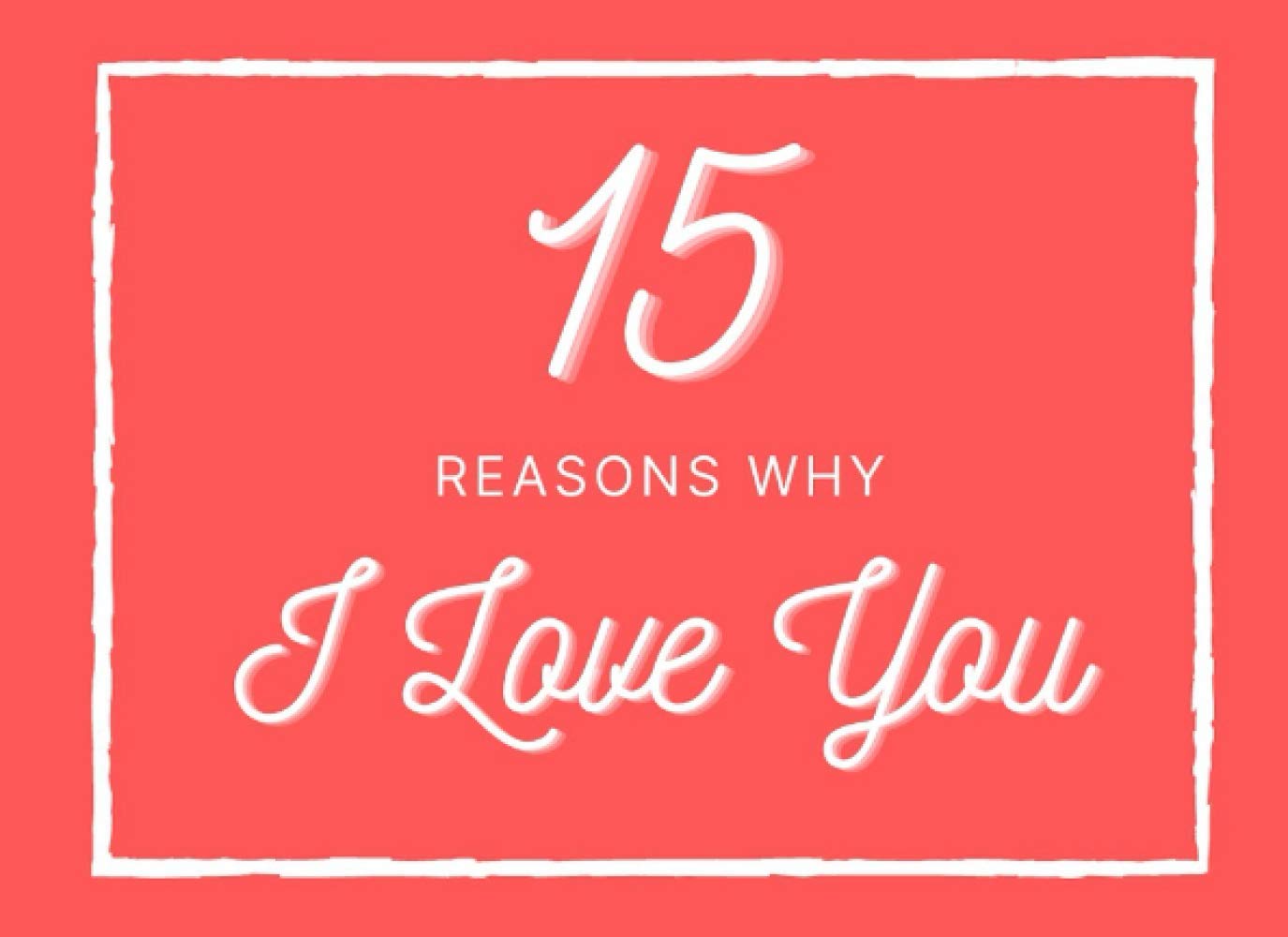 15 Reasons Why I Love You: Why I Love You Fill in the blank Book 15 reasons I Love You Fill in tiny book | Romantic Love Gifts