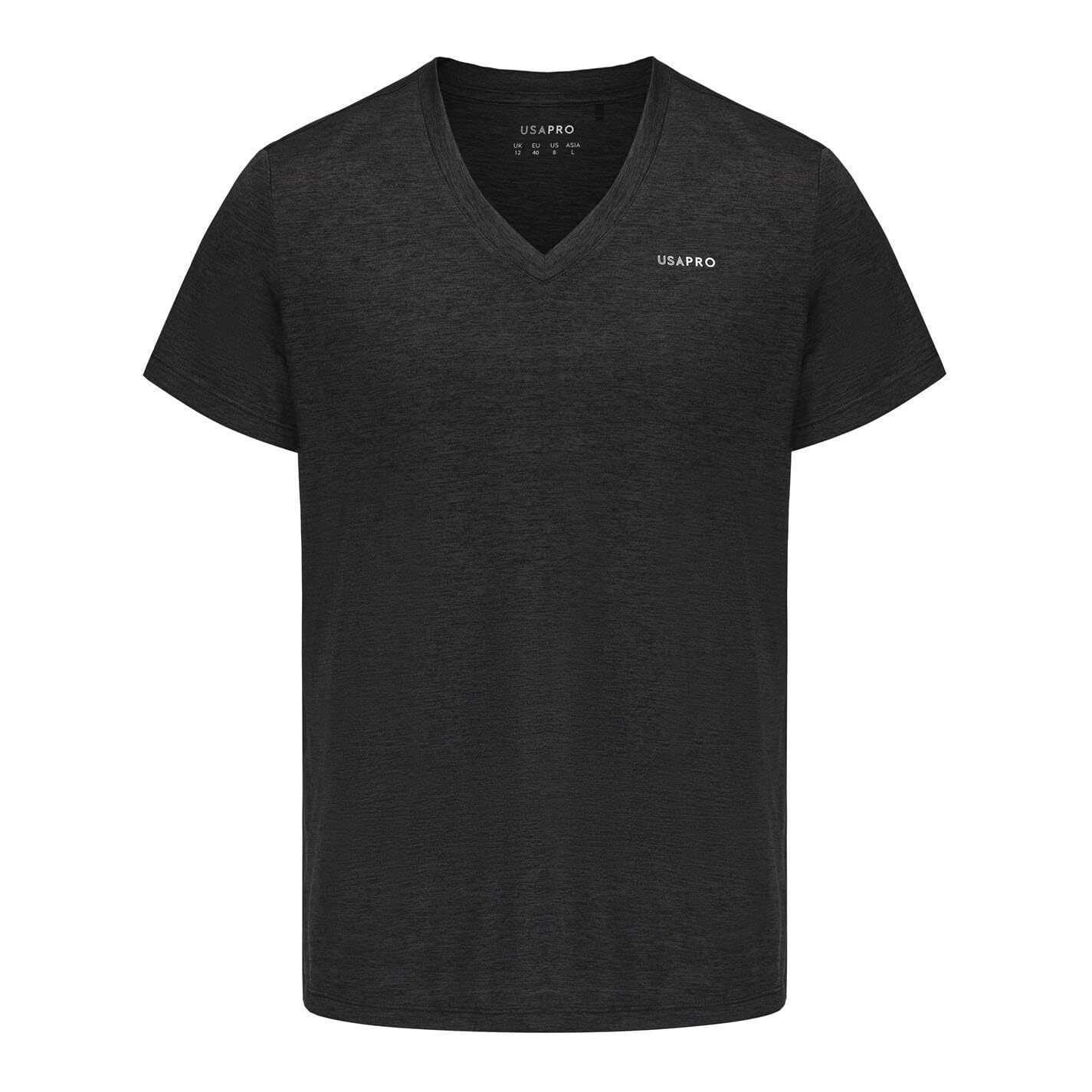 USA Pro Womens Tech V T-Shirt Black 20