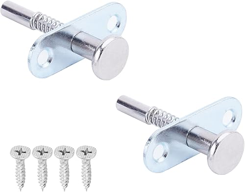 Miniatura 5 de Bettomshin Pestillos de émbolo de acero inoxidable con resorte de 0.24 pulgadas, diámetro exterior del muelle, 0.16 pulgadas, diámetro de la varilla