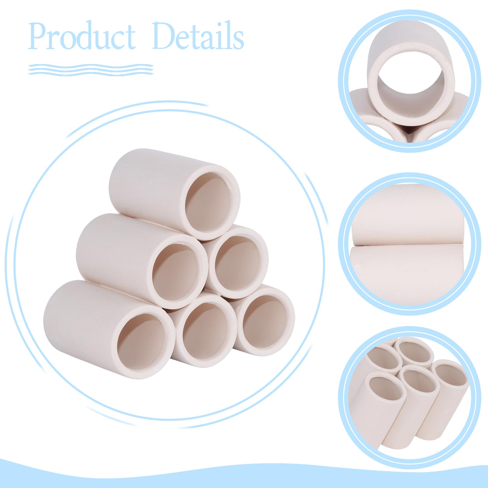 MC MEICHUANG 6-Tube Ceramic Aquarium Shrimp Shelter - Image 3