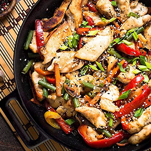 Wok de hierro fundido negro 60 cm miniatura 2