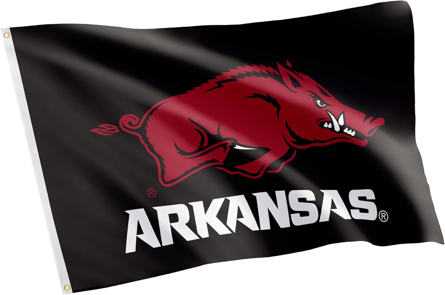 Desert Cactus University of Arkansas UA Flag - 3 x 5 Feet Razorbacks Banner, Indoor/Outdoor Durable Fabric, 100% Polyester Design (Style B)