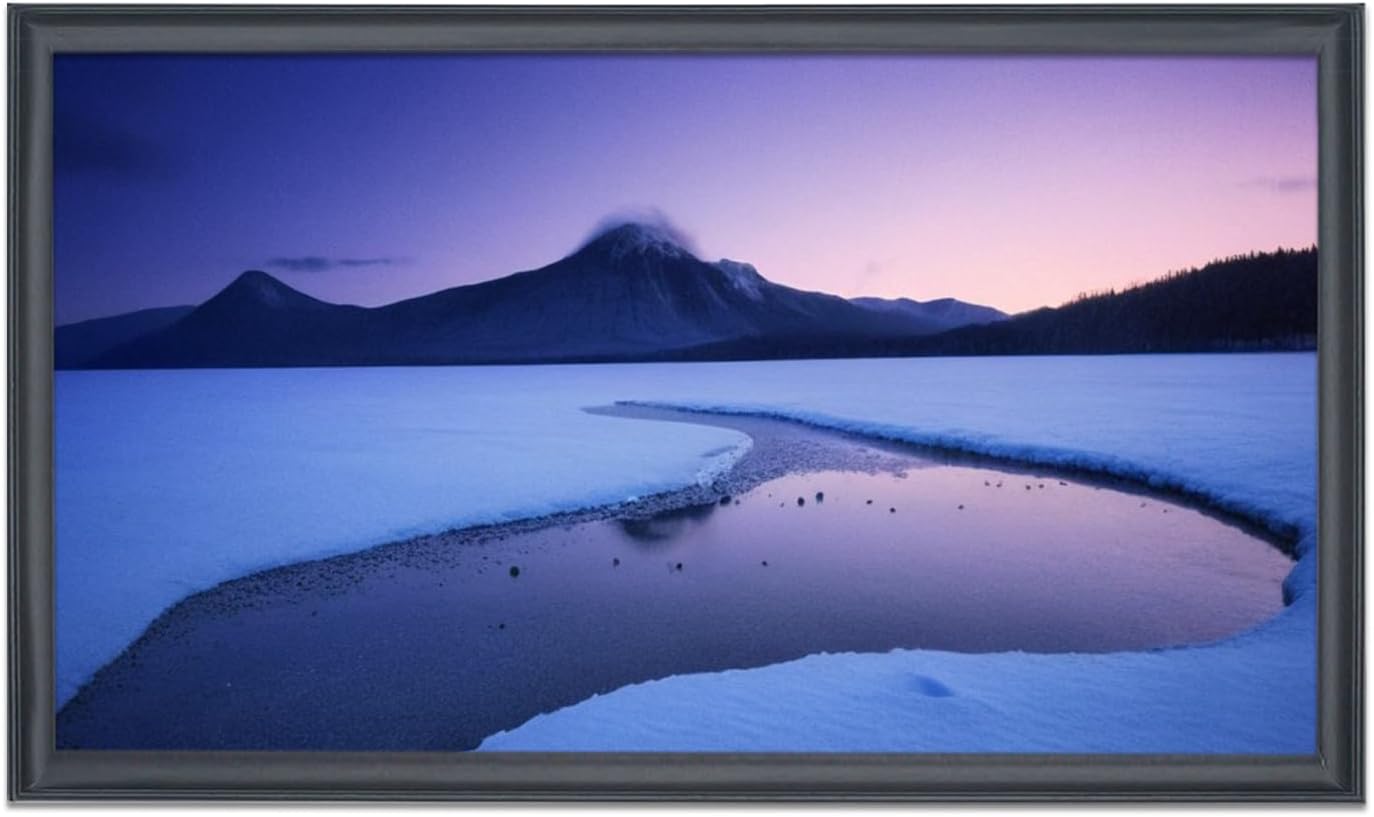 16x27 inch Picture Frame Solid Wood Black,Suitable for Panoramic Photo Frame/Posters/Painting/Group Photo/Puzzle (A23B1627)