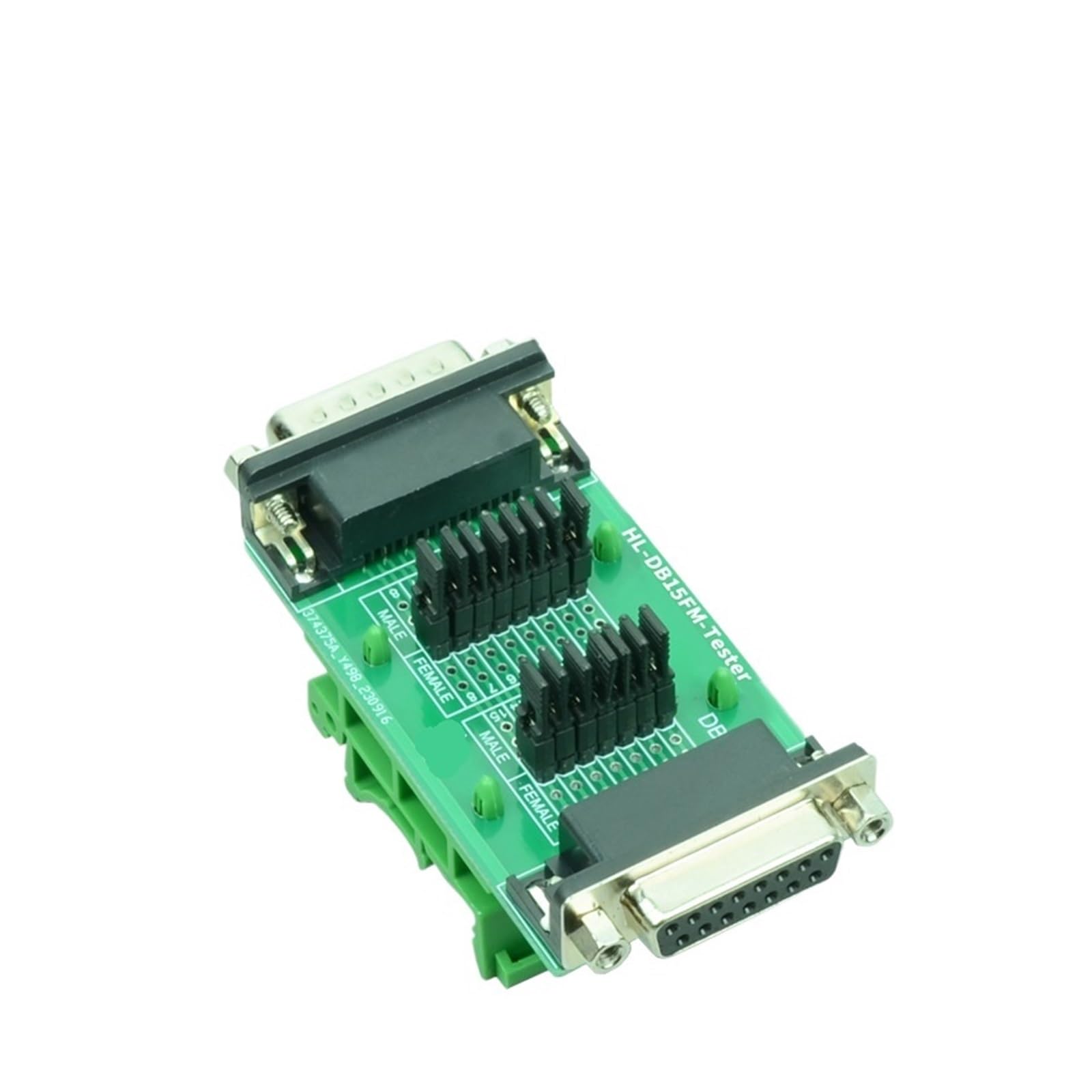 Placa de prueba DB15 serie con terminales de acceso rapido para señales 4