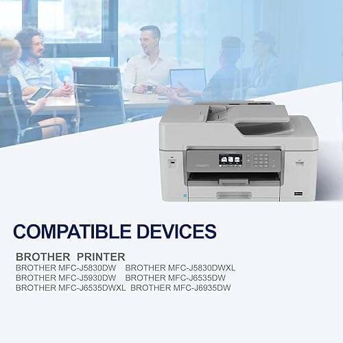 Miniatura 2 de ESTON Cartucho de tinta compatible LC3029 de repuesto para Brother LC 3029XXL para impresora MFC-J6535DW MFC-J6935DW MFC-J5830DW MFC-J5930DW