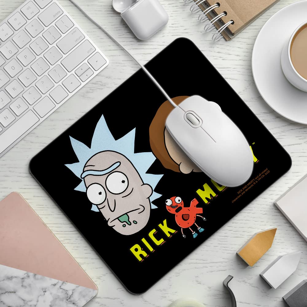 Tappetino Per Mouse Rick And Morty Ufficiale 225x189 Mm - ERT GROUP - Rosa