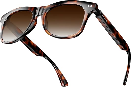 Smart Glasses for Women & Men, Polarized Bluetooth Audio Sunglasses