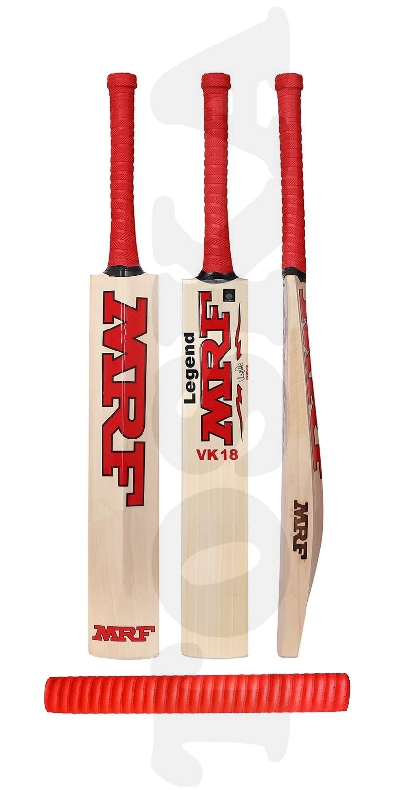 TOSKA Cricket Bat Full Size Popular Willow MRF Cricket Bat with Extra One Grip for Tennis Ball | Rubber Ball | Plastic Ball (Men|Women) (Red) (B09SRBTHRY) Amazon Price History, Amazon Price Tracker