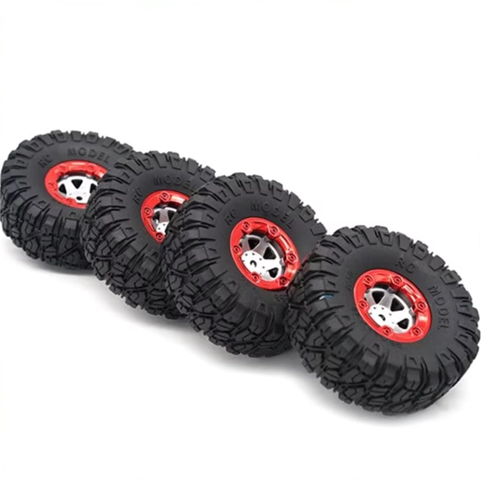 Neumáticos Coche RC para Wltoys 12428 12423 FY01 FY02 FY03 1/12 Camión RC Crawler con Neumáticos De Goma De 100 Mm Ruedas Hexagonales Accesorios De Repuesto