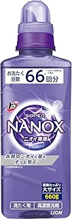 トップ ナノックス(NANOX)【大容量】トップ スーパーナノックス ニオイ専用 プレミアム抗菌処方 洗剤 蛍光剤・シリコーン無添加 高濃度 洗濯洗剤 液体 本体大ボトル 660g