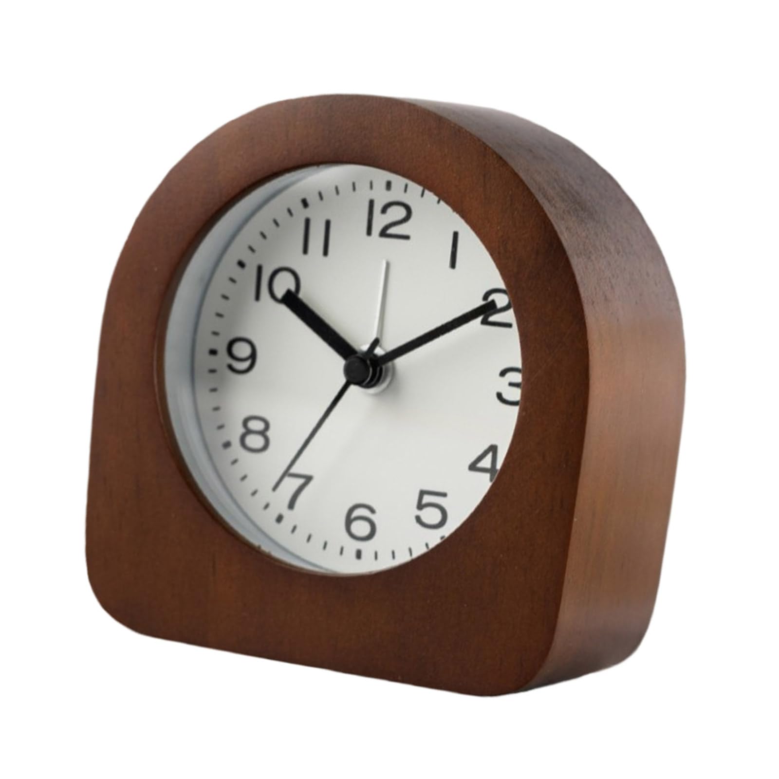 HDOYTXXM Childrens Bedsides Wood Analog Alarm Clock with Quiet Operations and Gentle LED Glowing Snoozes Function for Kids Room Wooden Wooden Snoozes Modern Room