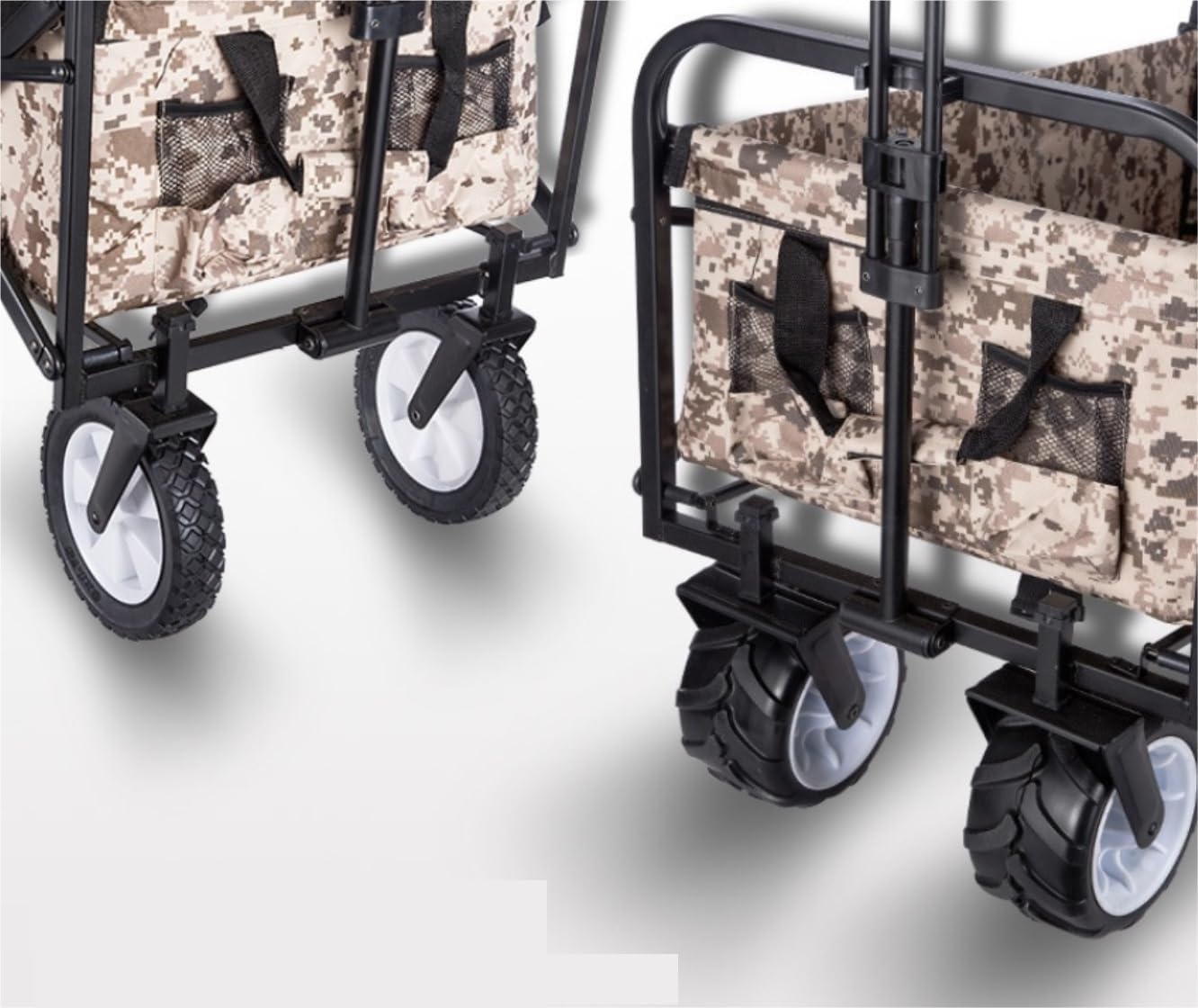 Folding Wagon Cart Beach Wagon Grocery Wagon Folding Utility Wagon Cart Garden Camping Wagon Sports Wagon Heavy Duty for Outdoor Festivals Camping Garden Wagon Utility Wa