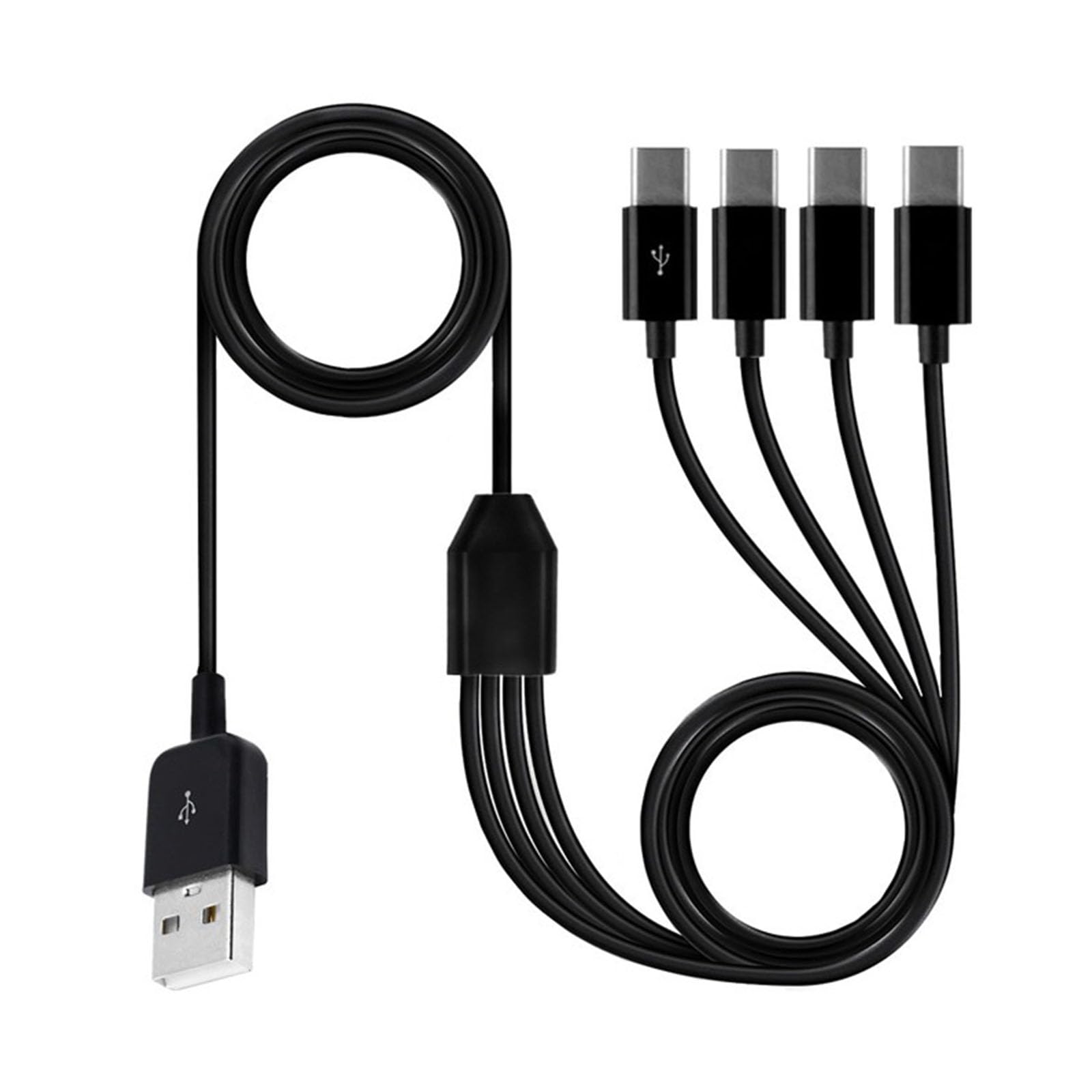 4-in-1データケーブル4個セット多機能リトラクタブルUSBタイプC