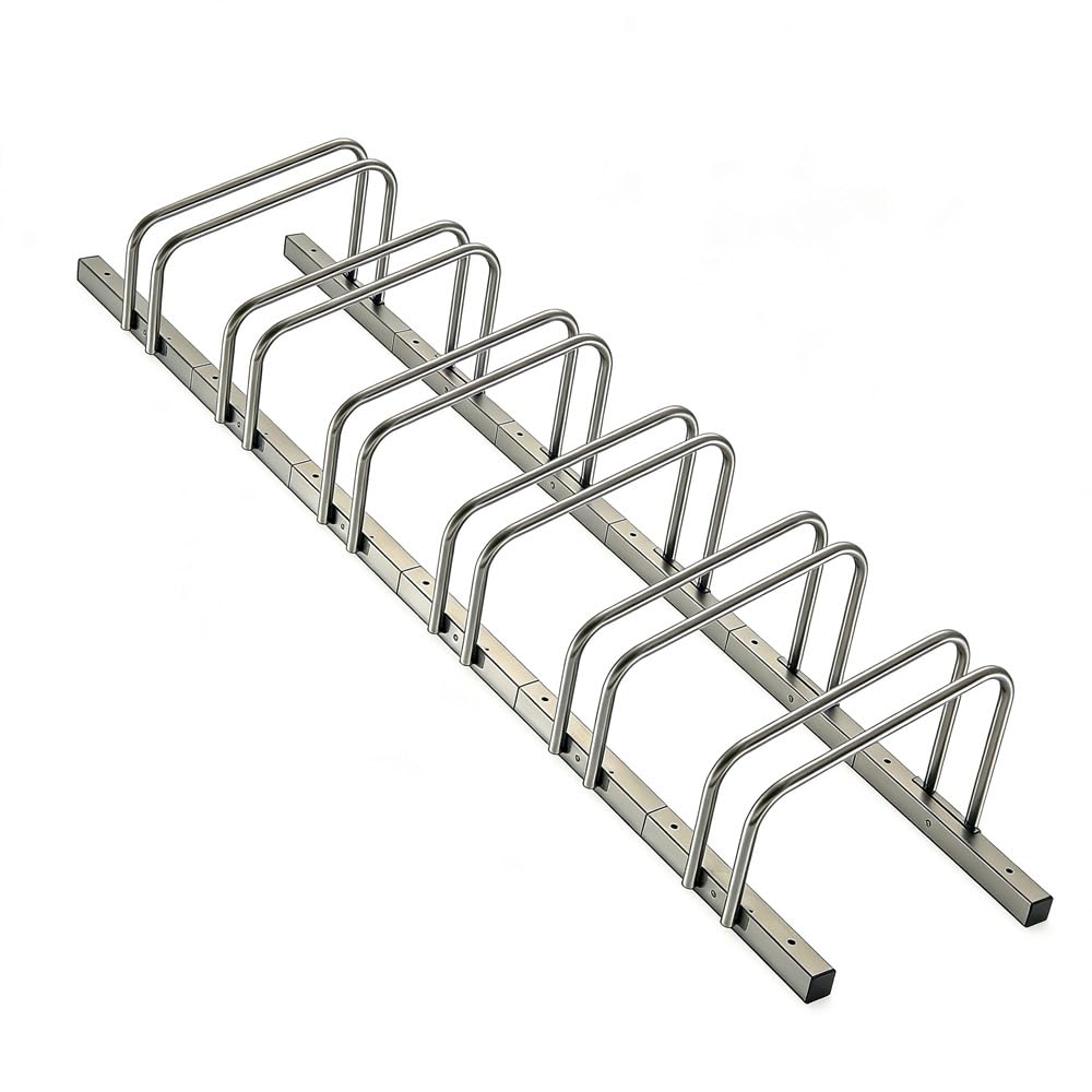 Greenfields Modular Bike Parking Rack – Durable Metal Bicycle Storage System for Garage, Shed or Outdoor Use, Secure Floor or Wall Mounted Stand for Multiple Bikes (6 Bicycles)