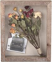 Vista 7 de Shadow Box - Marco de fotos de madera natural de 12 x 16 pulgadas con parte trasera de lino para recuerdos, alfileres, premios, medallas, entradas