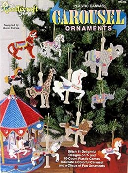 Paperback Plastic Canvas Carousel Ornaments Book