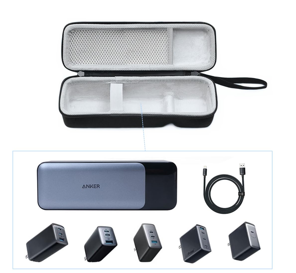 Amazon | SHEAWA Anker Prime Power Bank (27650mAh 250W)用ケース EVA