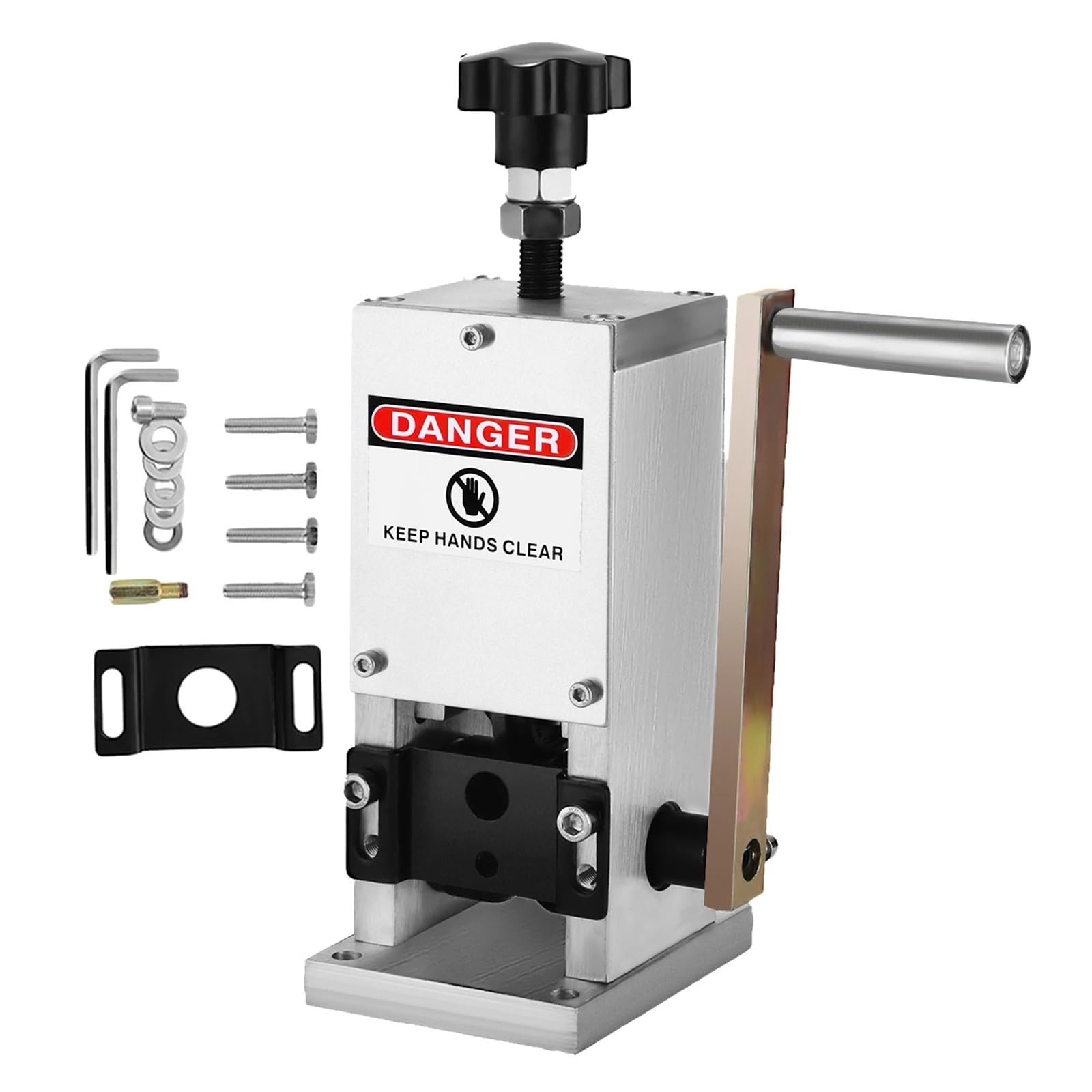 Manual Wire Stripping Machine 0.06-0.98 Inches Hand Crank Cable Stripper Cutter Tool Aluminum for Scrap Copper Recycling Rápido y preciso