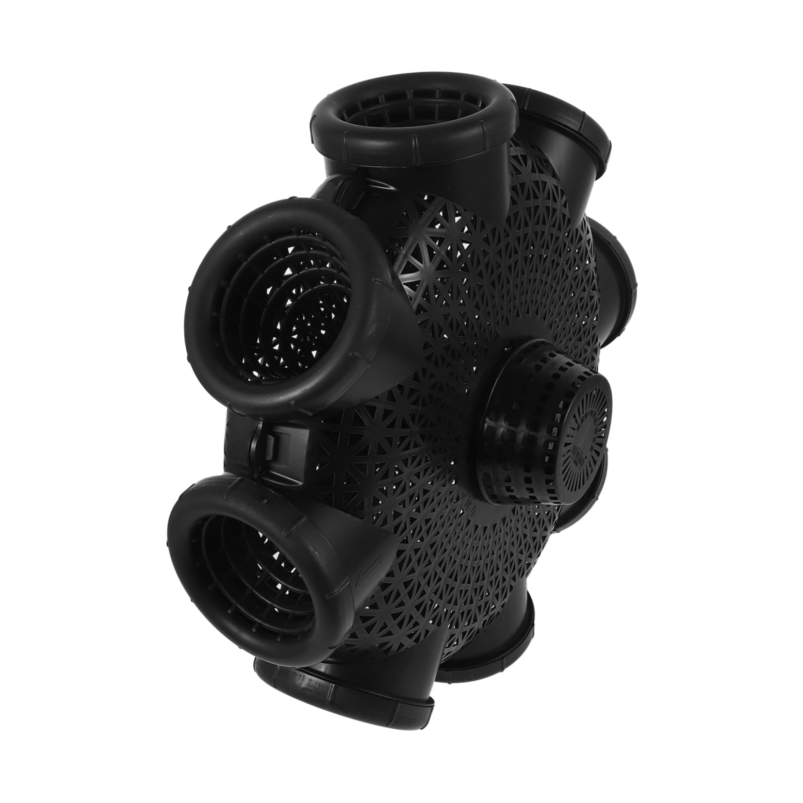 SUPVOX Fishing Bait Cage Durable Plastic Bait Basket for Fish Outdoor Fishing Feeder with Openings Includes Rope Weight Box