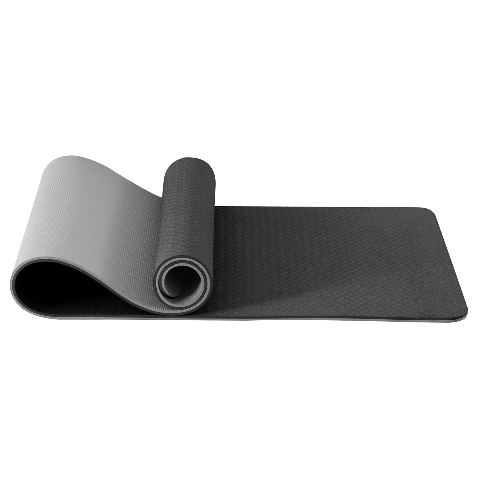Good Nite Yoga Mat Exercise Mats Workout Pilates Fitness Mat for Women Men Non-Slip Thick 10mm High Density Gymnastics Mats with Carry Strap Tpe 183 x 61 x 1cm