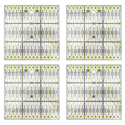 Règle de patchwork contre les erreurs de coupe de tissu avec grille claire