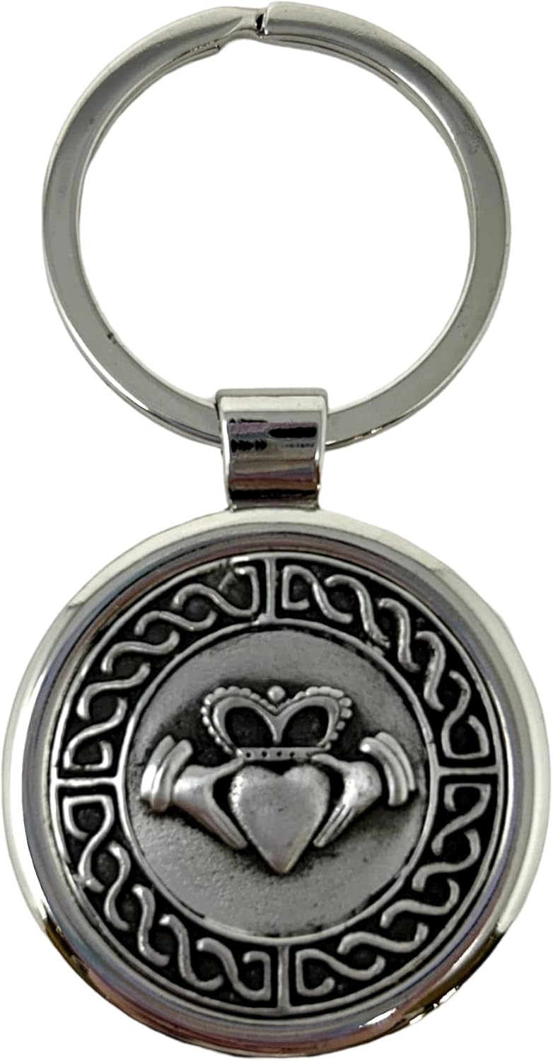 Briomhar Irish Celtic Charm Keychain Accessory - Stainless Steel Made in Ireland