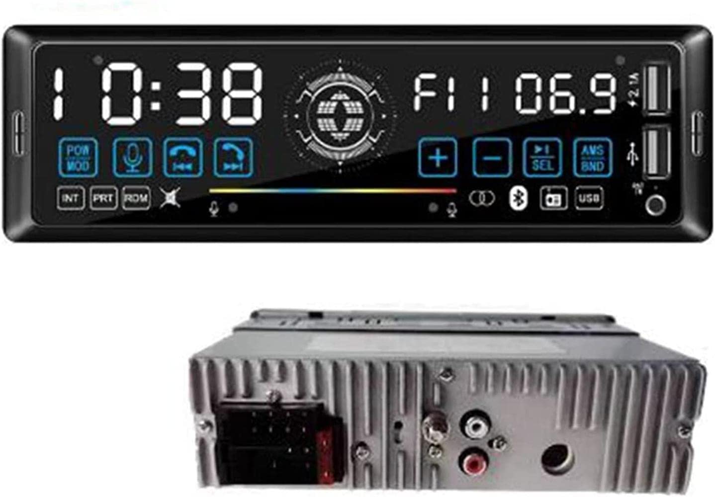 Radio samochodowe 1 DIN Radio samochodowe stereo Zdalny kontrakt Multiple EQ MP3/WMA/WAV Odtwarzacz 12V MP3 FM/SD/USB/AUX Bluetooth Audio Stereo
