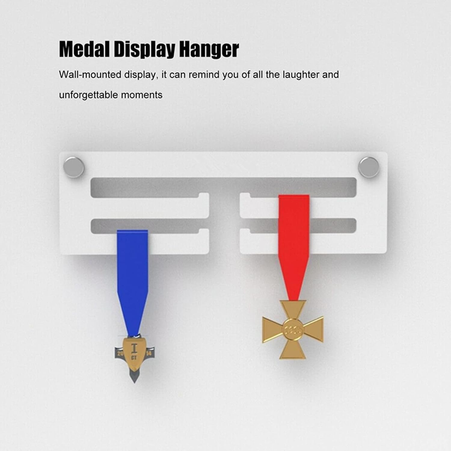 Medal Hanger, Medal Display Hanger Acrylic Prize Medal Wall Holder Display Rack for Hanging Medals