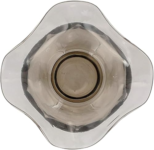 Miniatura 2 de Vietri Florero de brote gris de vidrio hibisco