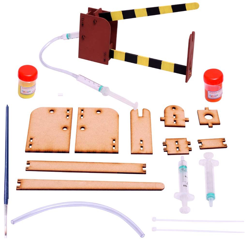 JUNIOR SCIENTIST Hydraulic Gate - Pascal’S Principle - Pascal’S Law - Concept -- The Transmission of Forces from Point to Point Through A Fluid…