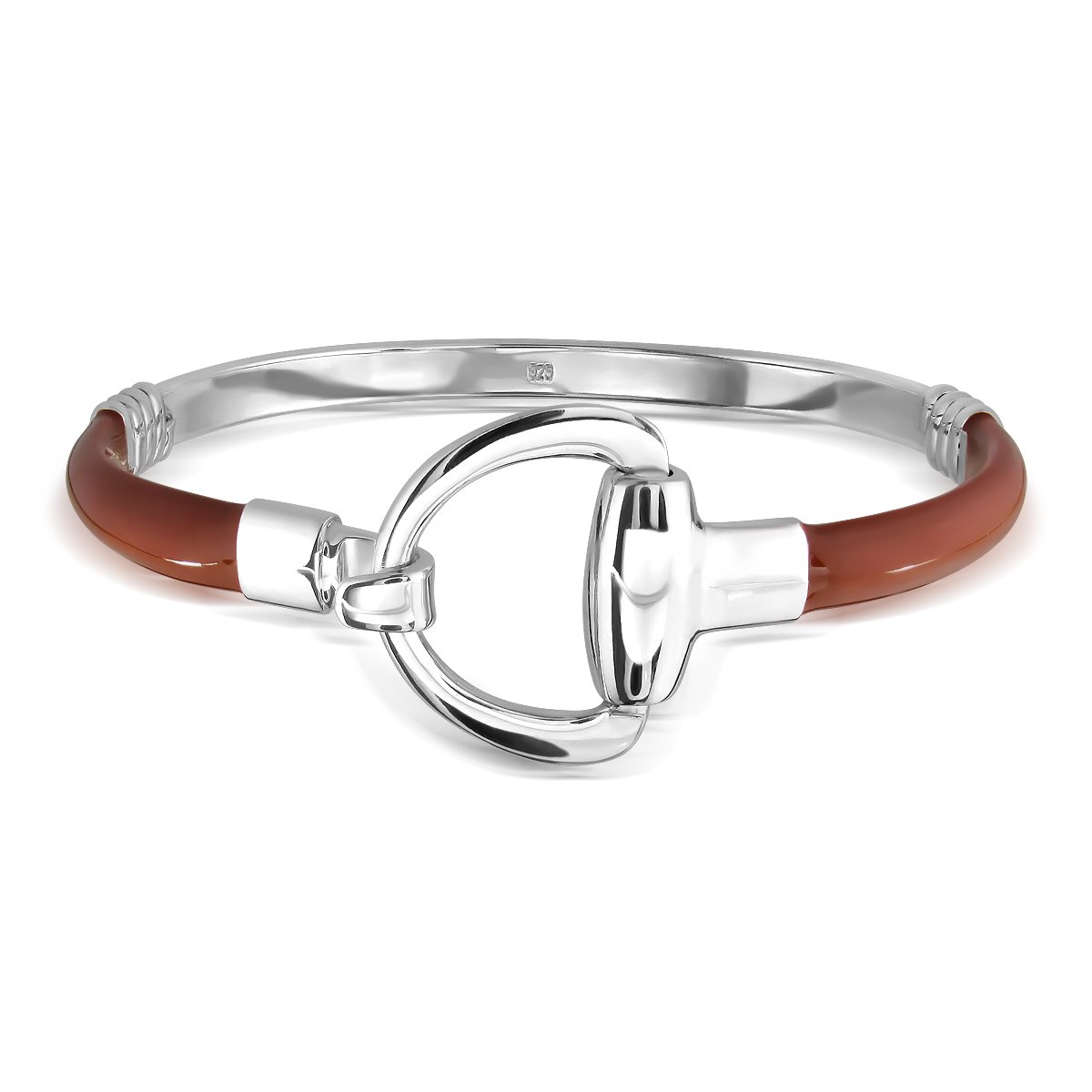 Amante De Los Caballos - Pulsera De Plata Expandble Con 4 Charms