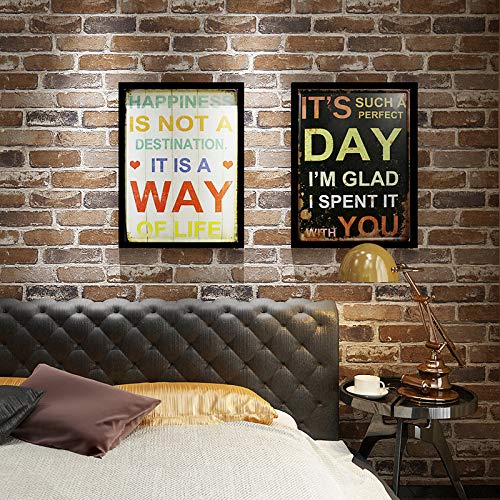 LZYMLG 10m Carta da parati rustica vintage in