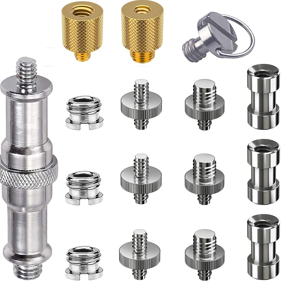 Kit 21 Adattatori Vite Per Treppiedi Fotocamera - 1/4 E 3/8 Pollici - Foto 6