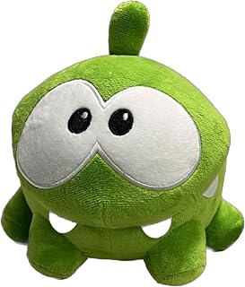 Om Nom Plush Toy – 7.5" Soft Stuffed Animal from Cut the Rope Game – Official Zeptolab Collectible – Cuddly Green Monster Gift for Kids & Fans