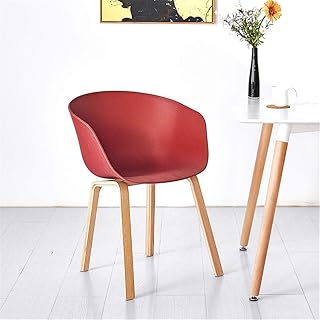 HZYWL Silla De Comedor Silla Medieval Moderna Silla De Salón Shell Silla De Postre De Ocio Juego De 2 Sillas De Salón,Rojo