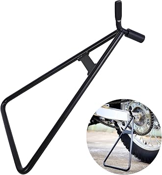 KVAEY Motorcycle Triangle Stand, Heavy Duty Dirt Bike Triangle Kickstand Side Stand, Universal Rustproof Motorcycle Triangle Kickstand for Rear Wheel, Motorcycle Accessories