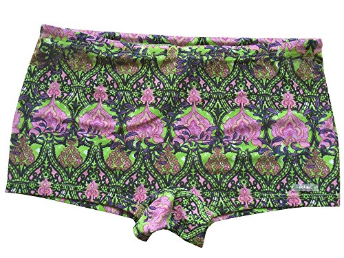 Slip maillot de bain homme imprimé aztèque vert rose noir taille 9