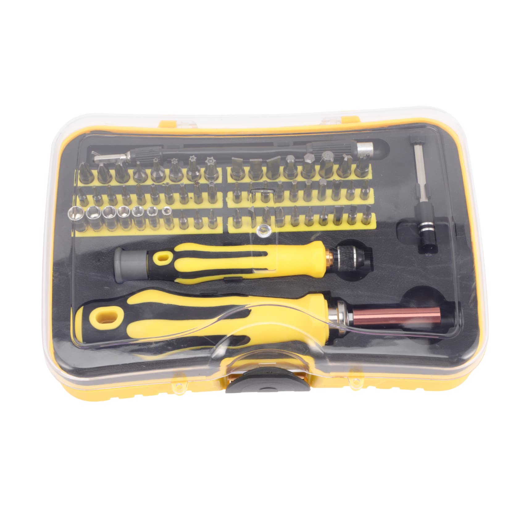 NUOBESTY Kit Cacciaviti di Precisione Multifunzione, Giallo, Leggero e Facile da Trasportare, per Riparazione di Telefono e Fotocamera