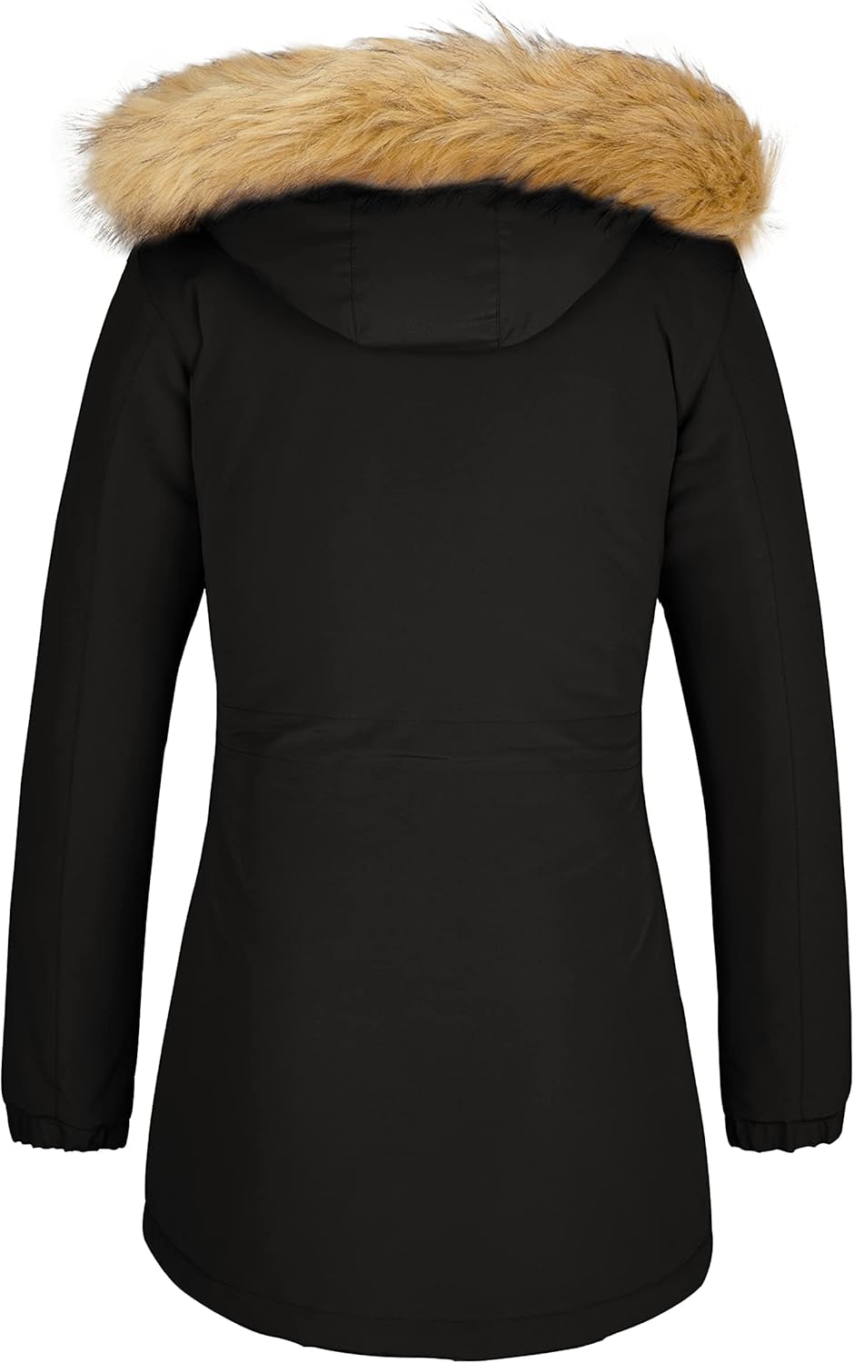 WenVen Women's Winter Waterproof Warm Parka Jacket with Detachable Fur Hood - Image 3